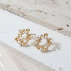 Pearl Wreath Earrings Pearl Earrings La Vie Bien Pearl Wreath Earrings