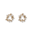 Pearl Wreath Earrings Pearl Earrings La Vie Bien Pearl Wreath Earrings