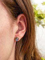 Pebble Stud Earrings - Gold by Ash & Rose