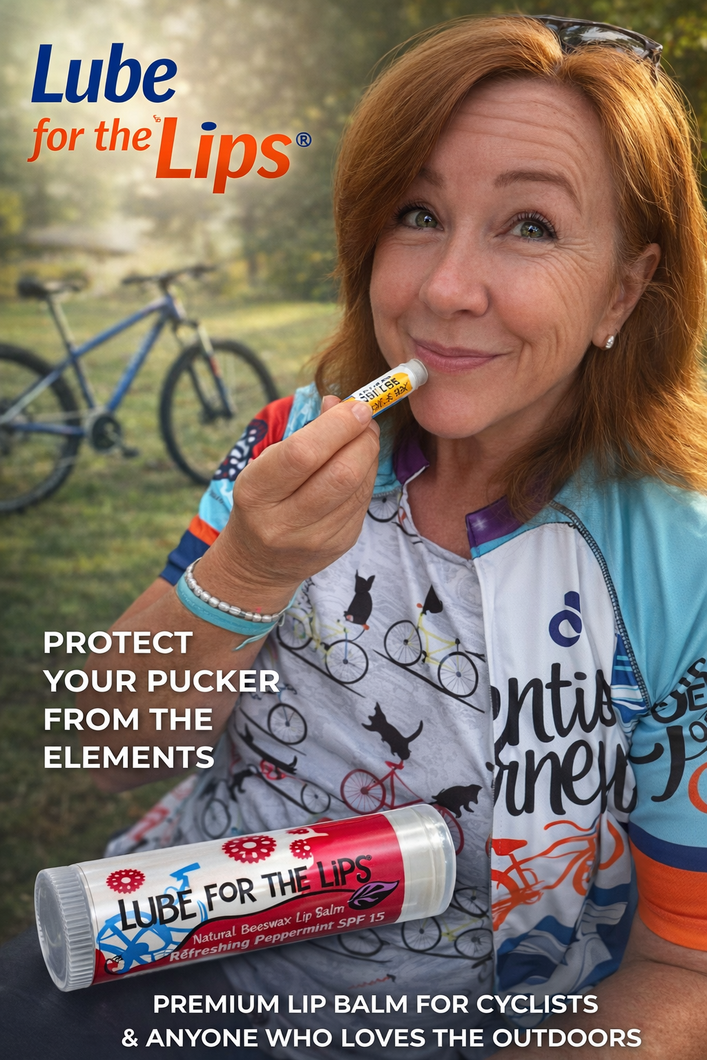 PEDALING PEPPERMINT SPF 15 LUBE FOR THE LIPS™ LUBE FOR THE LIPS™ La Vie Bien PEDALING PEPPERMINT SPF 15 LUBE FOR THE LIPS™