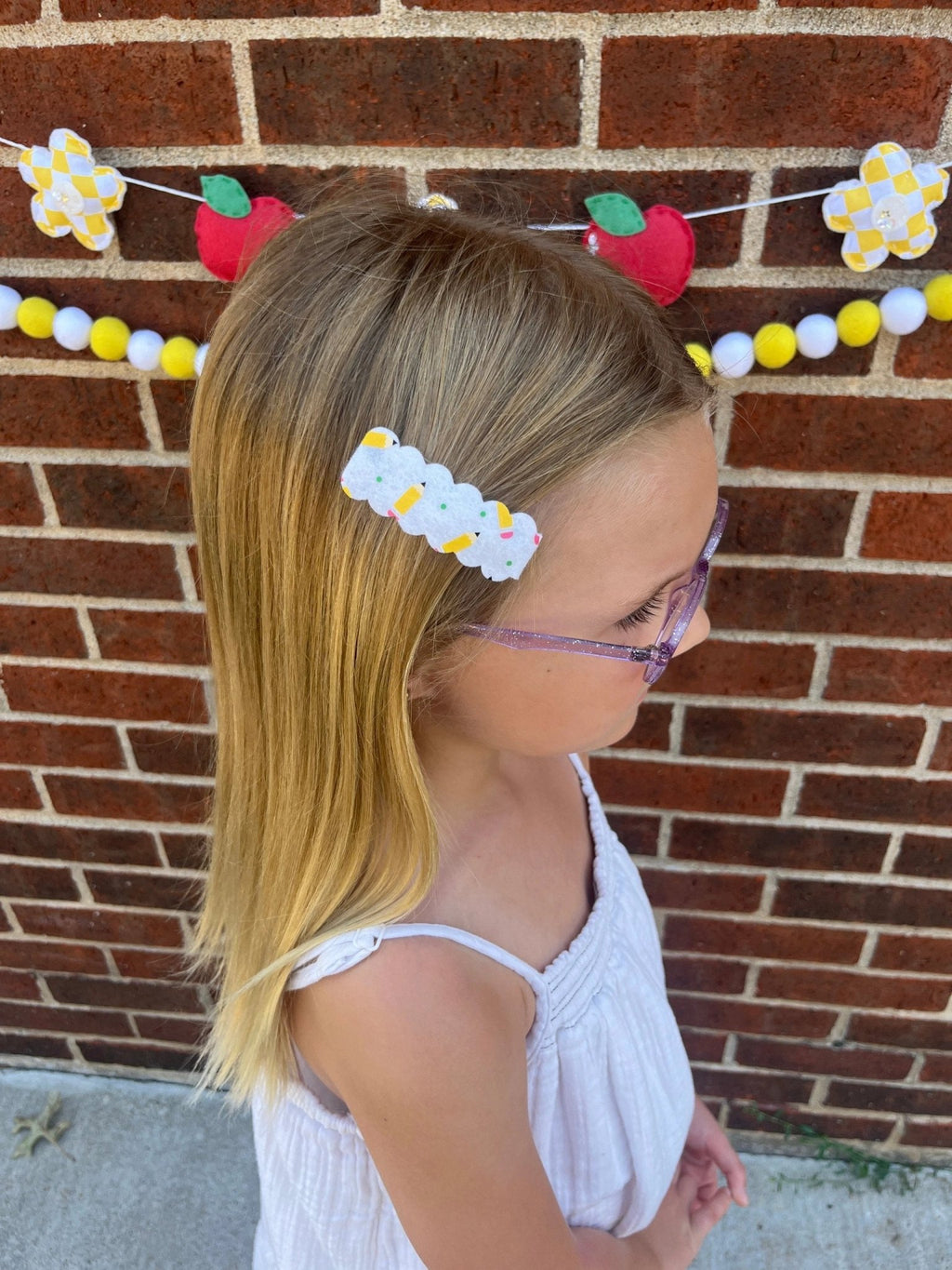 Pencil Single Snap Clip by Evie Pearl Handmade