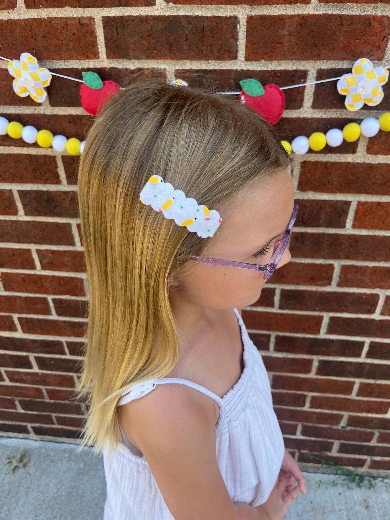 Pencil Single Snap Clip by Evie Pearl Handmade