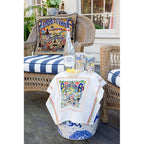 Pennsylvania Hand - Embroidered Pillow Pillows La Vie Bien Pennsylvania Hand - Embroidered Pillow