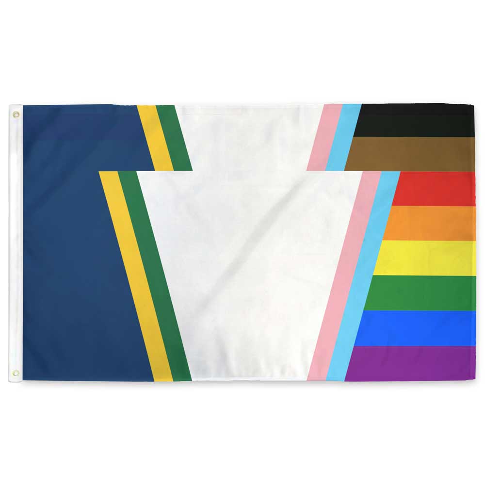 Pennsylvania Keystone LGBTQ+ Pride Flag Flag La Vie Bien Pennsylvania Keystone LGBTQ+ Pride Flag
