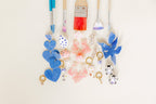 Penny Heart Statement Earrings - Denim