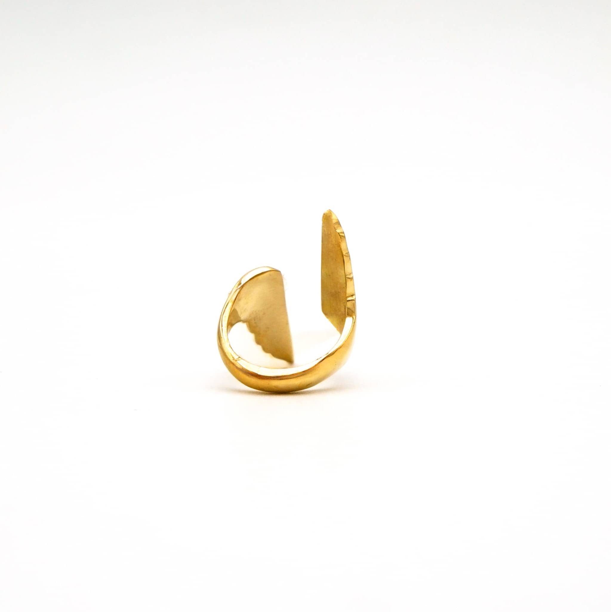 Peo Elongated Adjustable Wrapped Ring Rings La Vie Bien Peo Elongated Adjustable Wrapped Ring