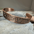 Peony Passion Copper Cuff Bracelet Bracelet La Vie Bien Peony Passion Copper Cuff Bracelet