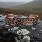 Peony Passion Copper Cuff Bracelet Bracelet La Vie Bien Peony Passion Copper Cuff Bracelet