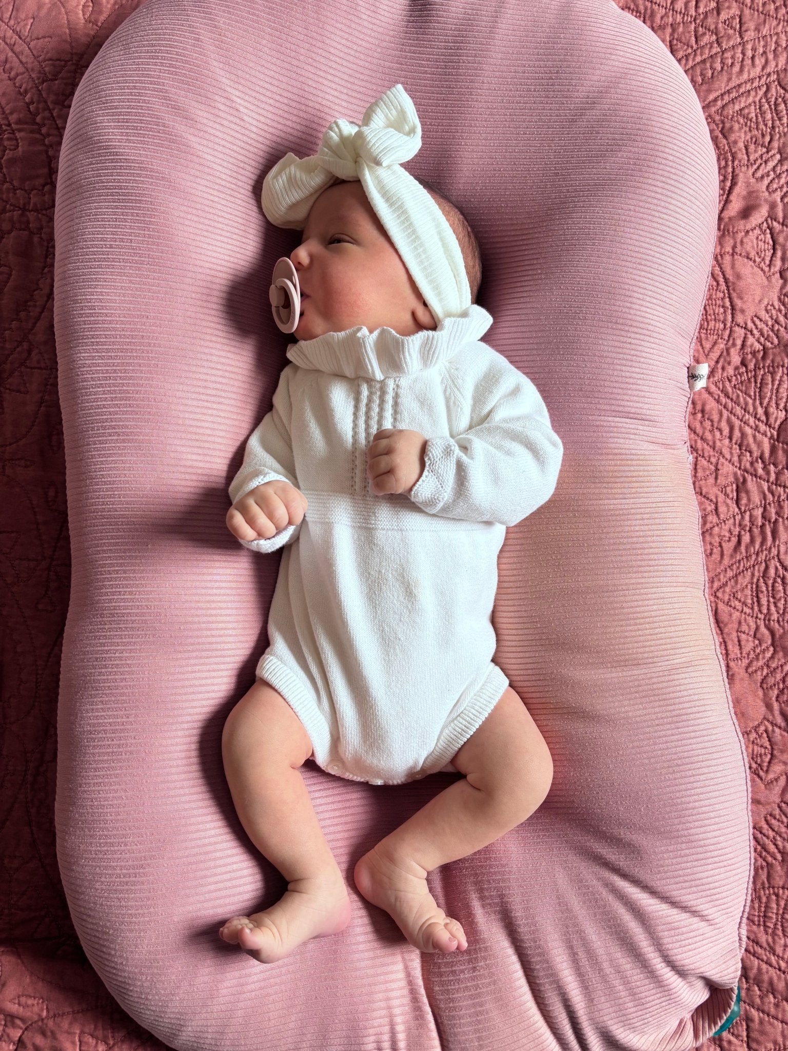 Peony Pink Baby Lounger Cover La Vie Bien Peony Pink Baby Lounger Cover