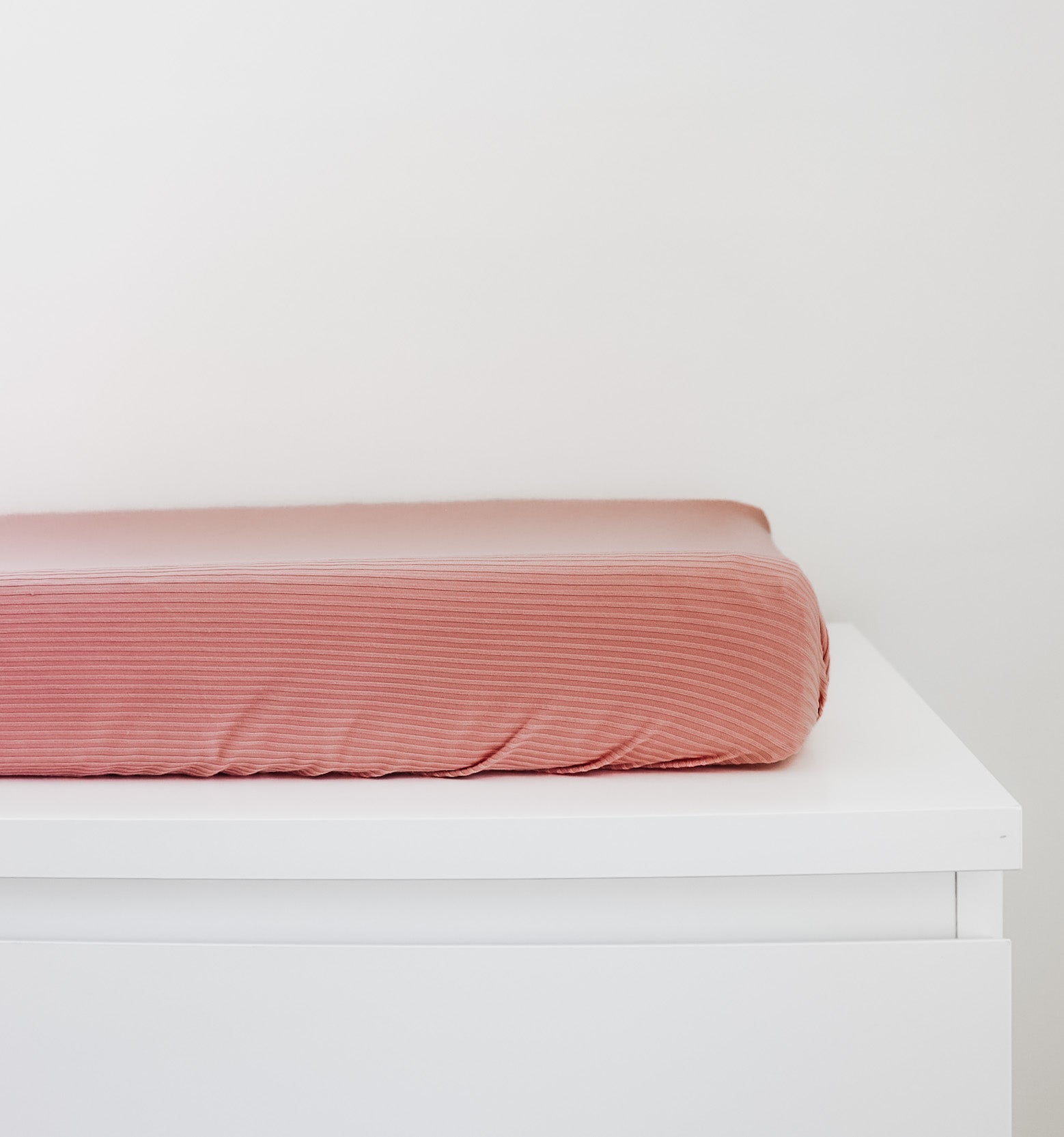 Peony Ribbed Changing Pad Cover La Vie Bien Peony Ribbed Changing Pad Cover