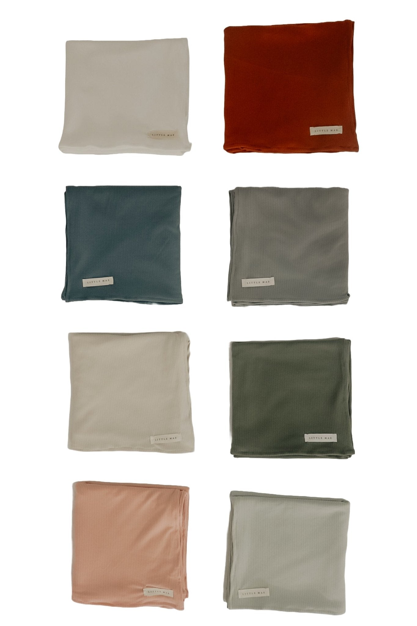 Peony Ribbed Stretch Swaddle La Vie Bien Peony Ribbed Stretch Swaddle