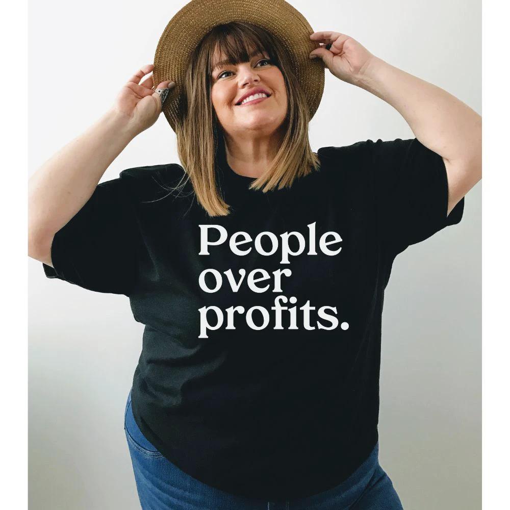 People over Profits Classic Tee by Kind Cotton