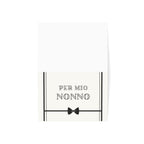 Per Mio Nonno Italian Grandfather card bowtie greeting card, blank inside with envelope Paper products La Vie Bien Per Mio Nonno Italian Grandfather card bowtie greeting card, blank inside with envelope