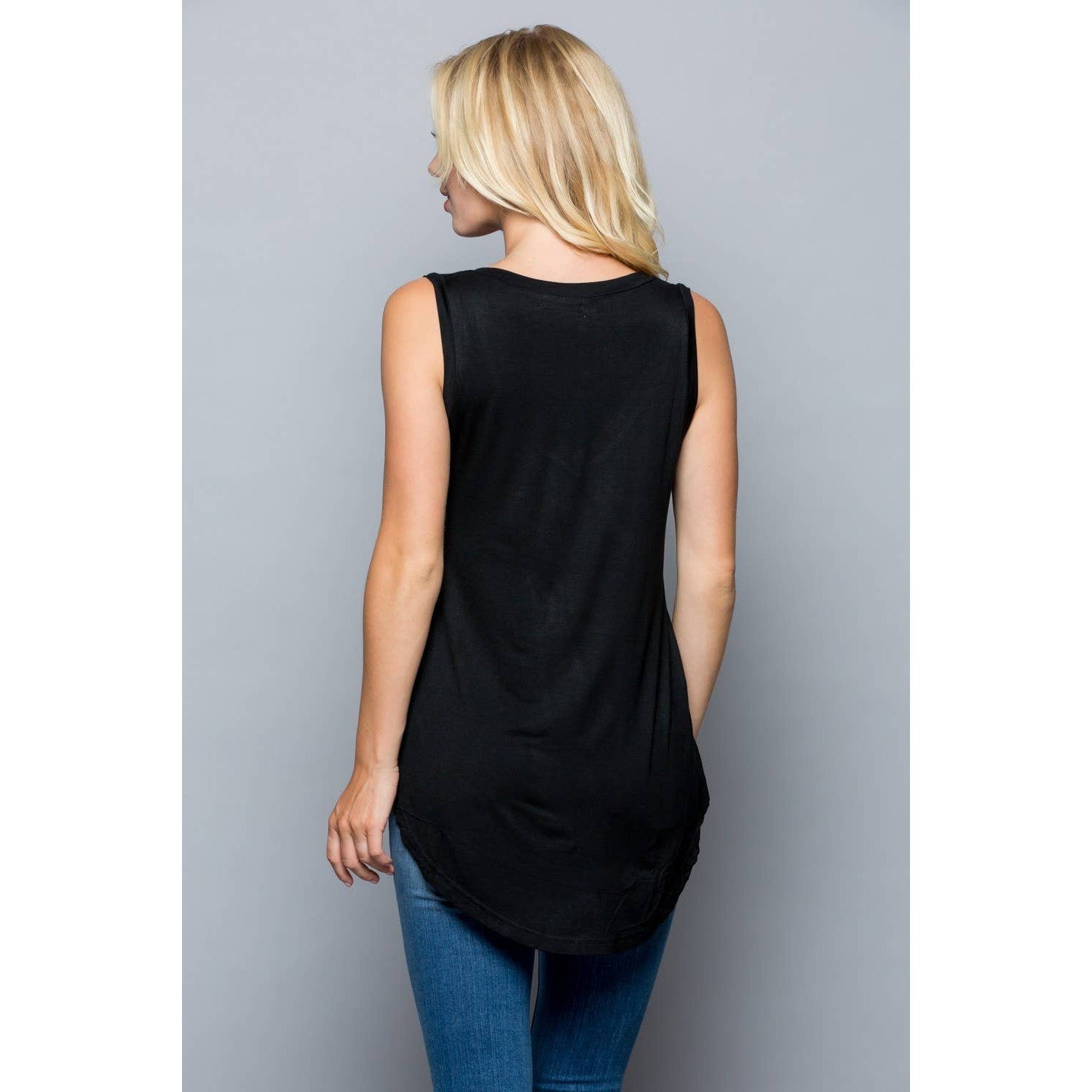 Perfectly Imperfect Print Flowy Tank Top, Yoga Tank [Available in Sizes SM - L]
