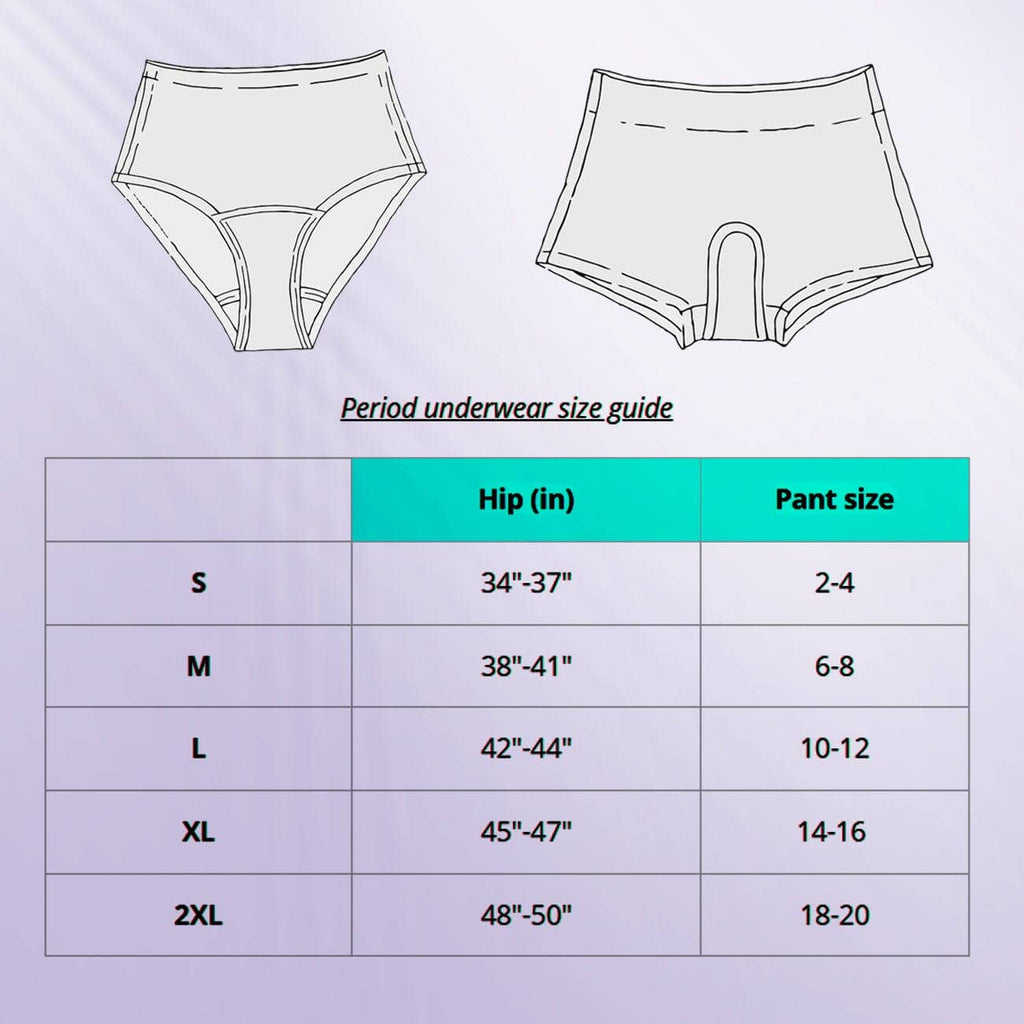 Period Underwear in Boy Shorts or High Rise Style [Available in SM - 2XL]