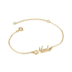 Personalized Ankle Name Bracelet La Vie Bien Personalized Ankle Name Bracelet