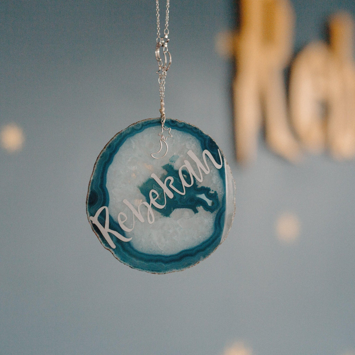 Personalized Baby Name Agate Nursery Decor La Vie Bien Personalized Baby Name Agate Nursery Decor