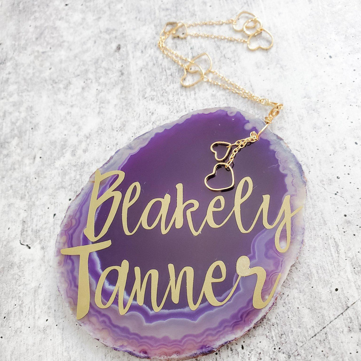 Personalized Baby Name Agate Nursery Decor La Vie Bien Personalized Baby Name Agate Nursery Decor