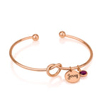 Personalized Bangle Charm Bracelet La Vie Bien Personalized Bangle Charm Bracelet