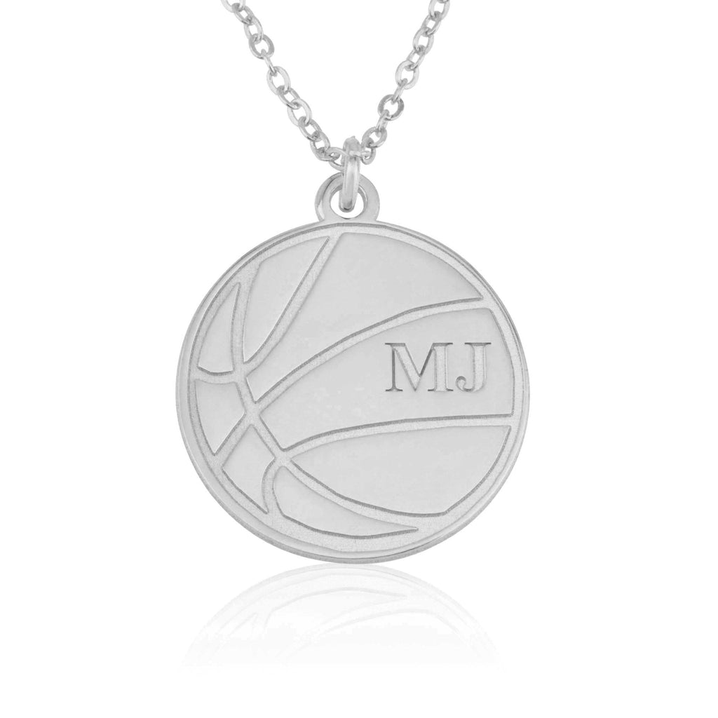 Personalized Basketball Name Necklace La Vie Bien Personalized Basketball Name Necklace