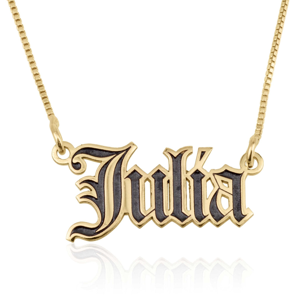 Personalized Colorful Name Necklace La Vie Bien Personalized Colorful Name Necklace