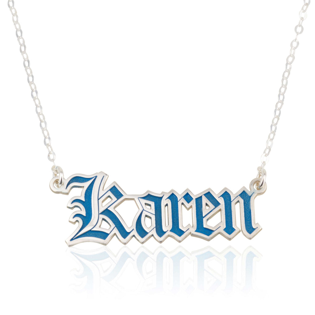 Personalized Colorful Name Necklace La Vie Bien Personalized Colorful Name Necklace