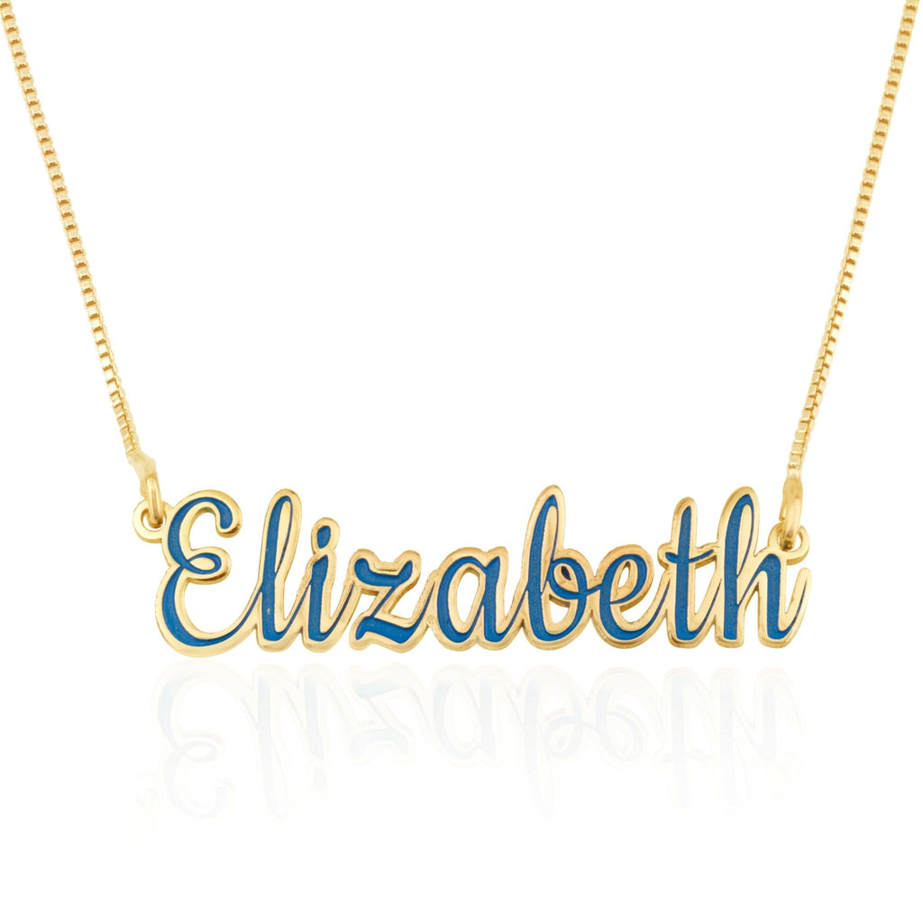 Personalized Colorful Name Necklace La Vie Bien Personalized Colorful Name Necklace