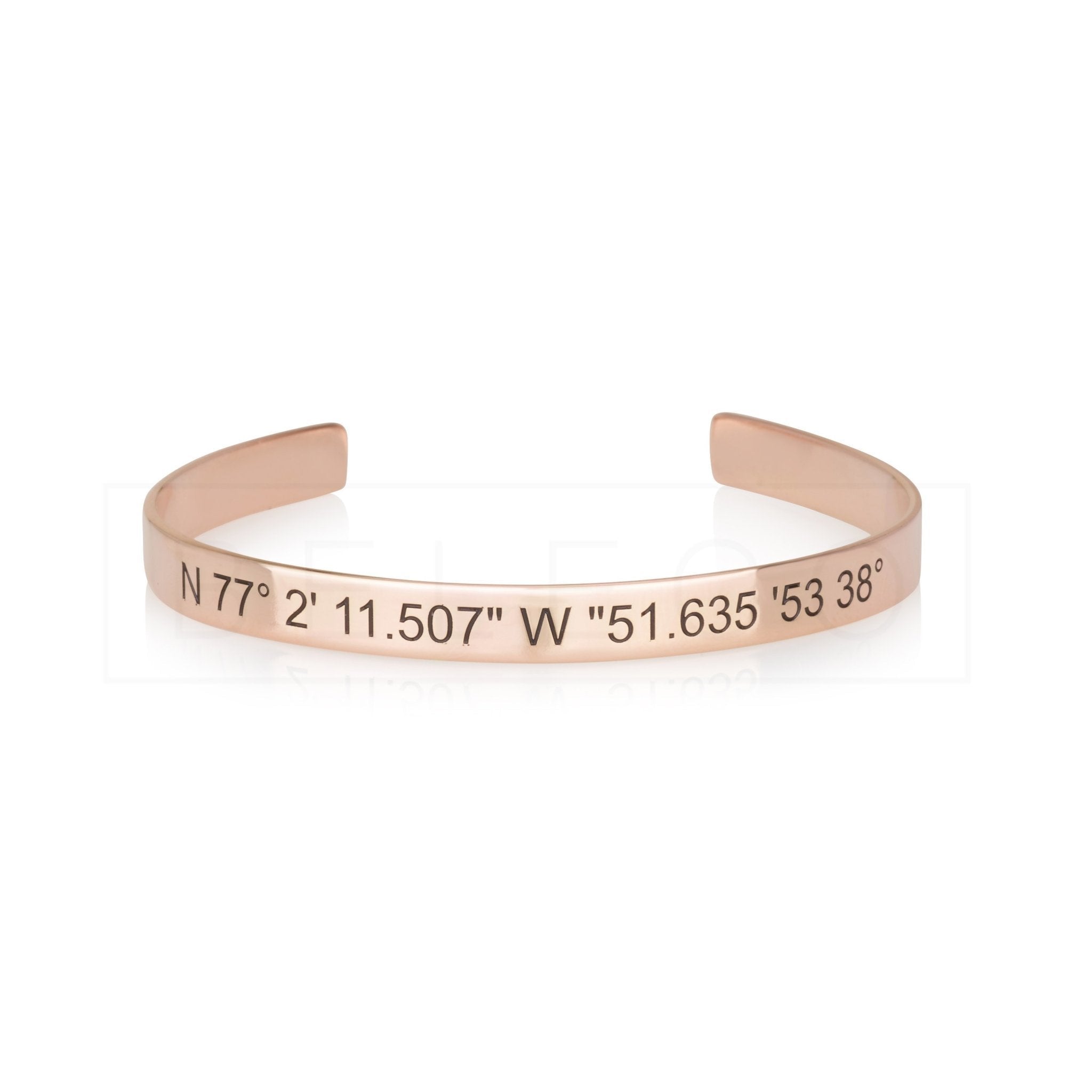 Personalized Coordinates Bracelet La Vie Bien Personalized Coordinates Bracelet