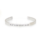 Personalized Coordinates Bracelet La Vie Bien Personalized Coordinates Bracelet