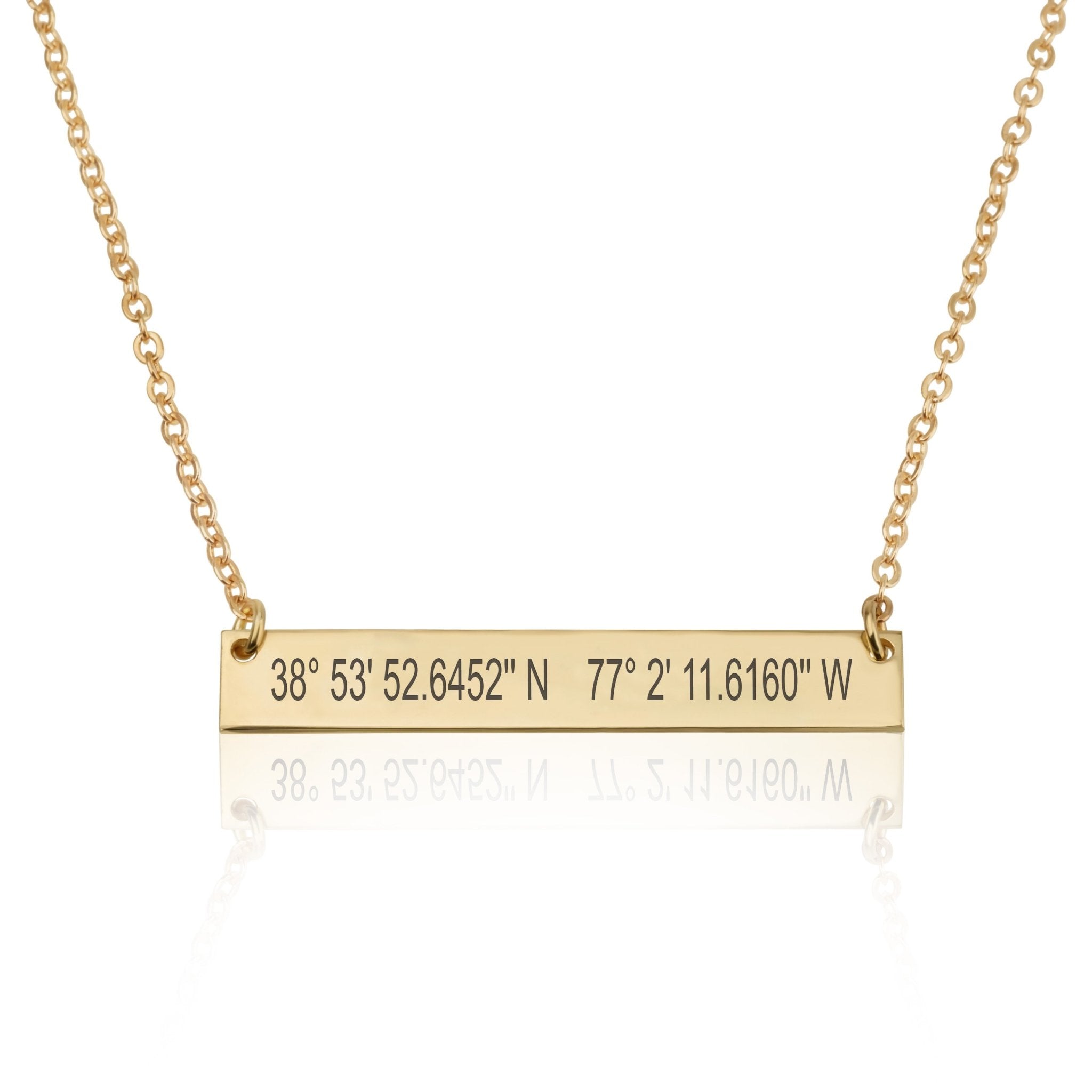 Personalized Coordinates Necklace