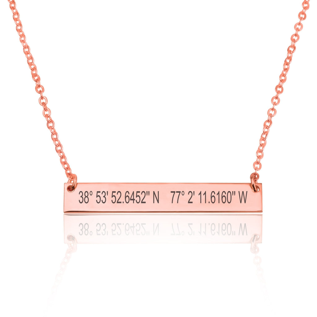 Personalized Coordinates Necklace
