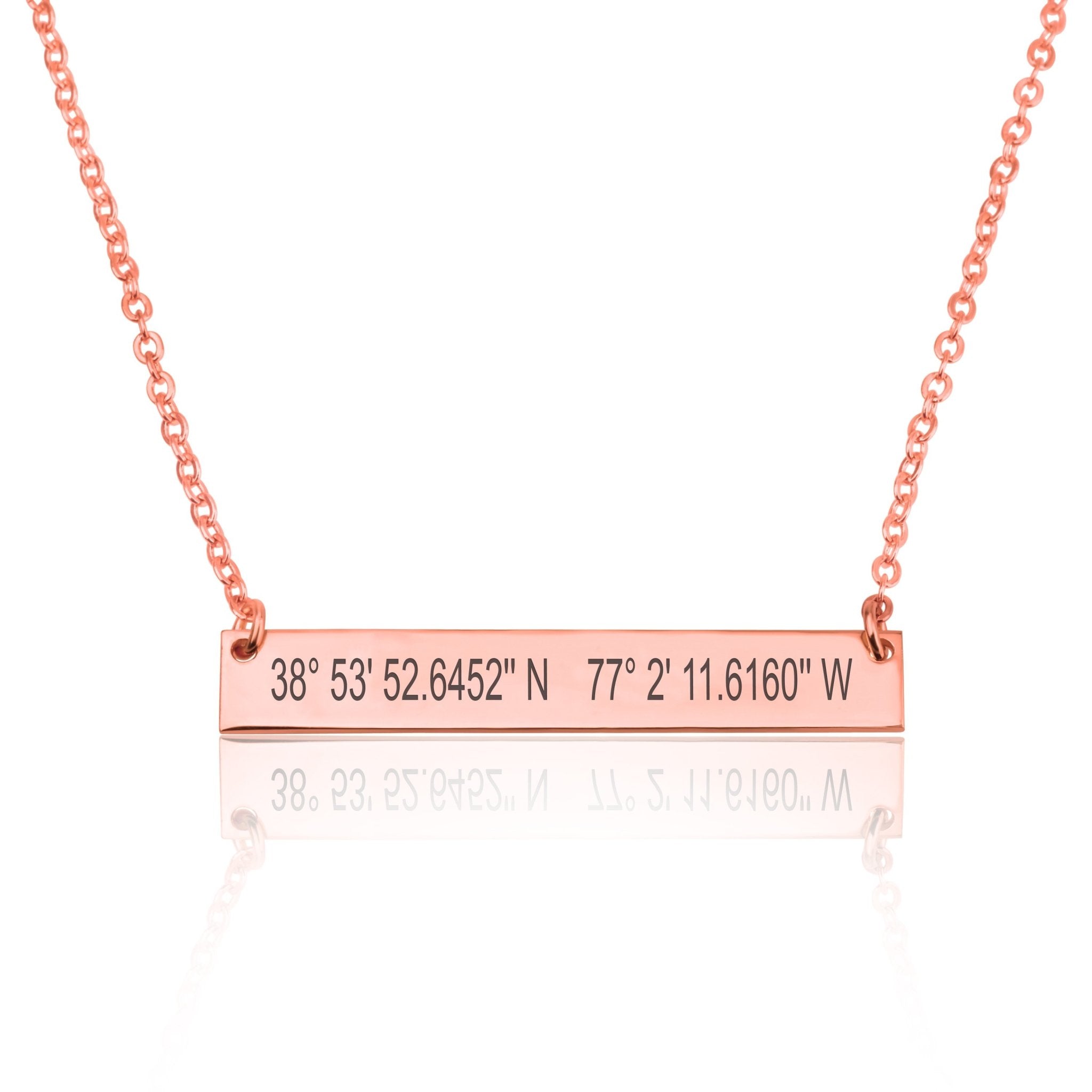 Personalized Coordinates Necklace