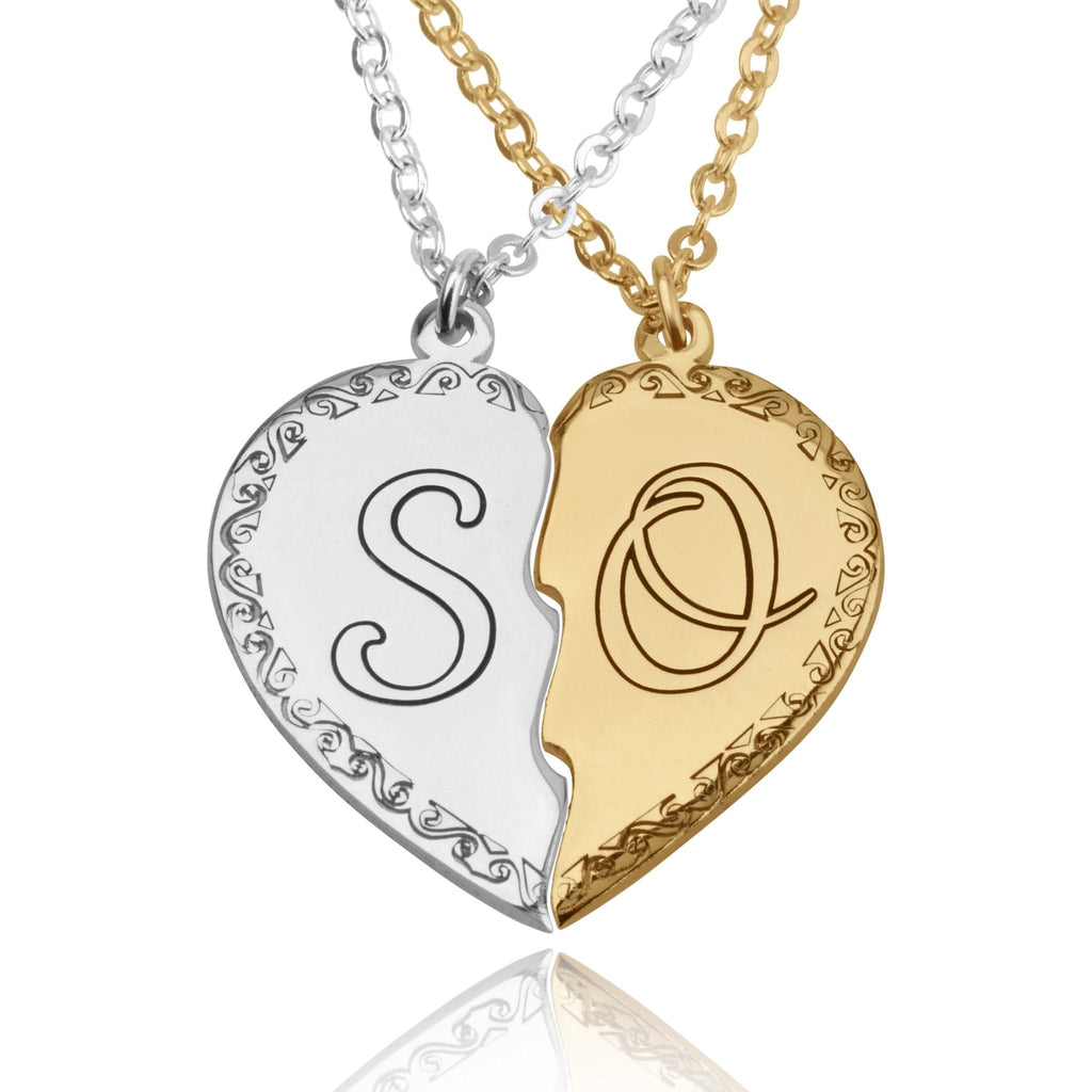 Personalized Couple Necklace La Vie Bien Personalized Couple Necklace