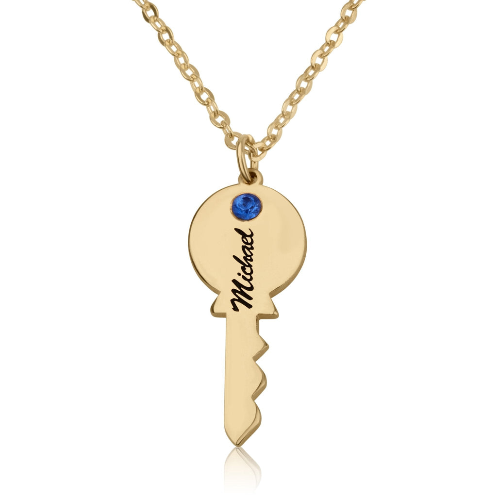 Personalized Couple Necklace With Swarovski Birthstones