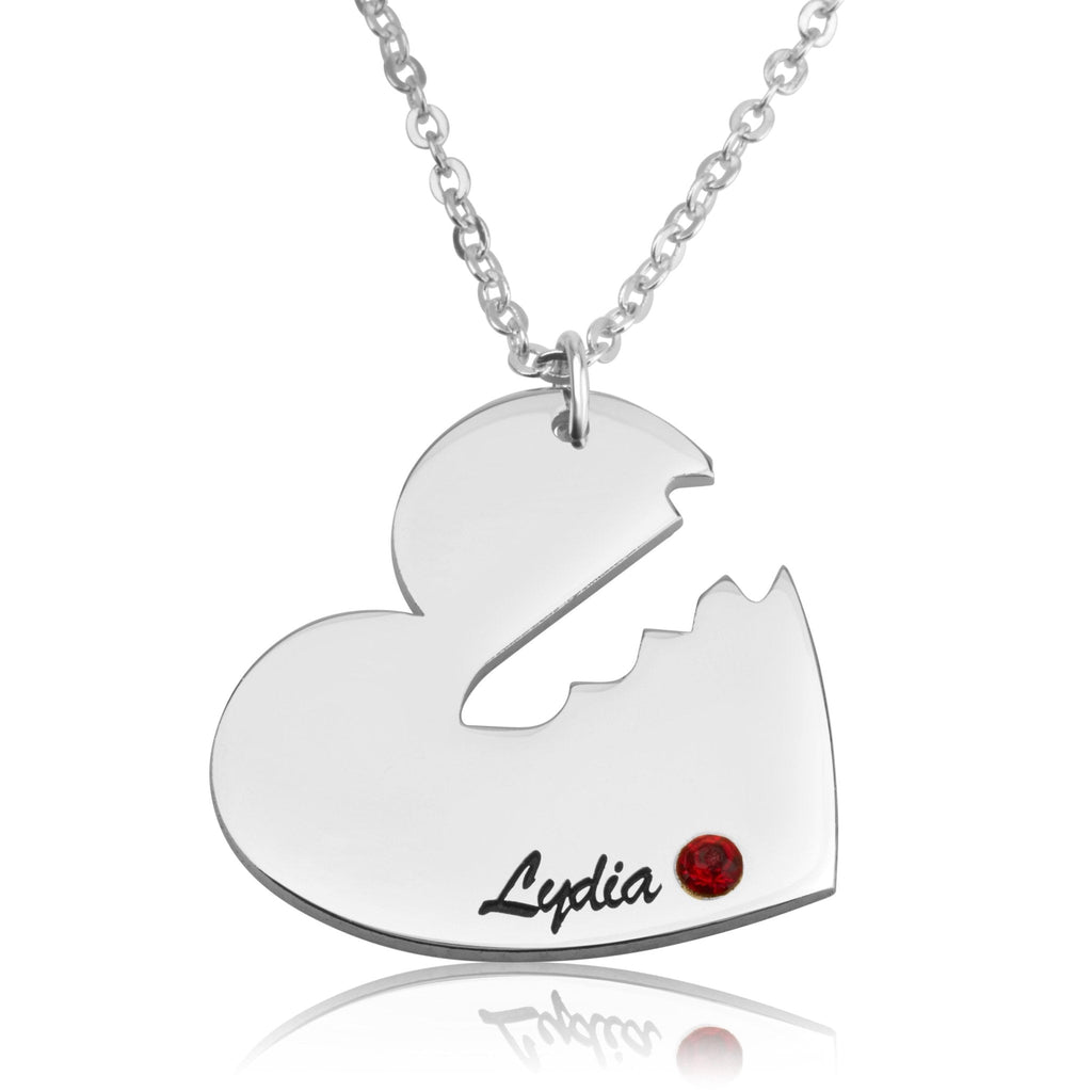 Personalized Couple Necklace With Swarovski Birthstones La Vie Bien Personalized Couple Necklace With Swarovski Birthstones