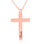 Personalized Cross Necklace