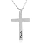 Personalized Cross Necklace La Vie Bien Personalized Cross Necklace