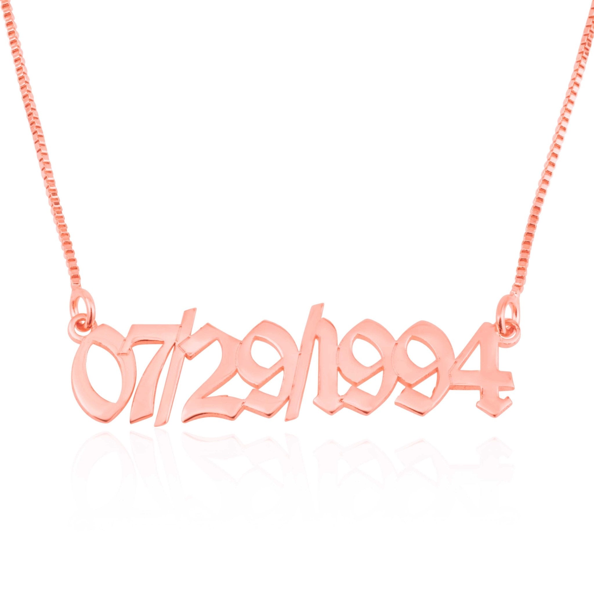 Personalized Date Necklace