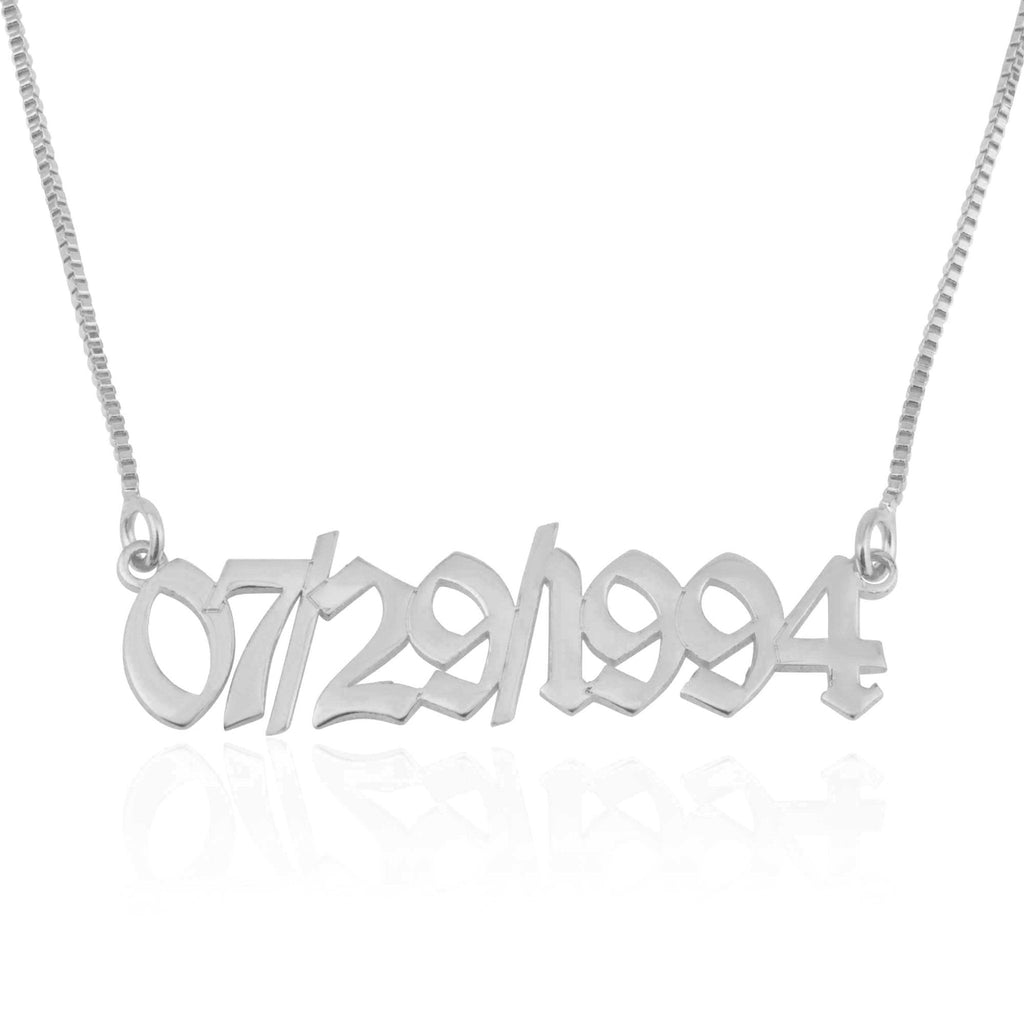 Personalized Date Necklace La Vie Bien Personalized Date Necklace