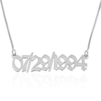 Personalized Date Necklace La Vie Bien Personalized Date Necklace