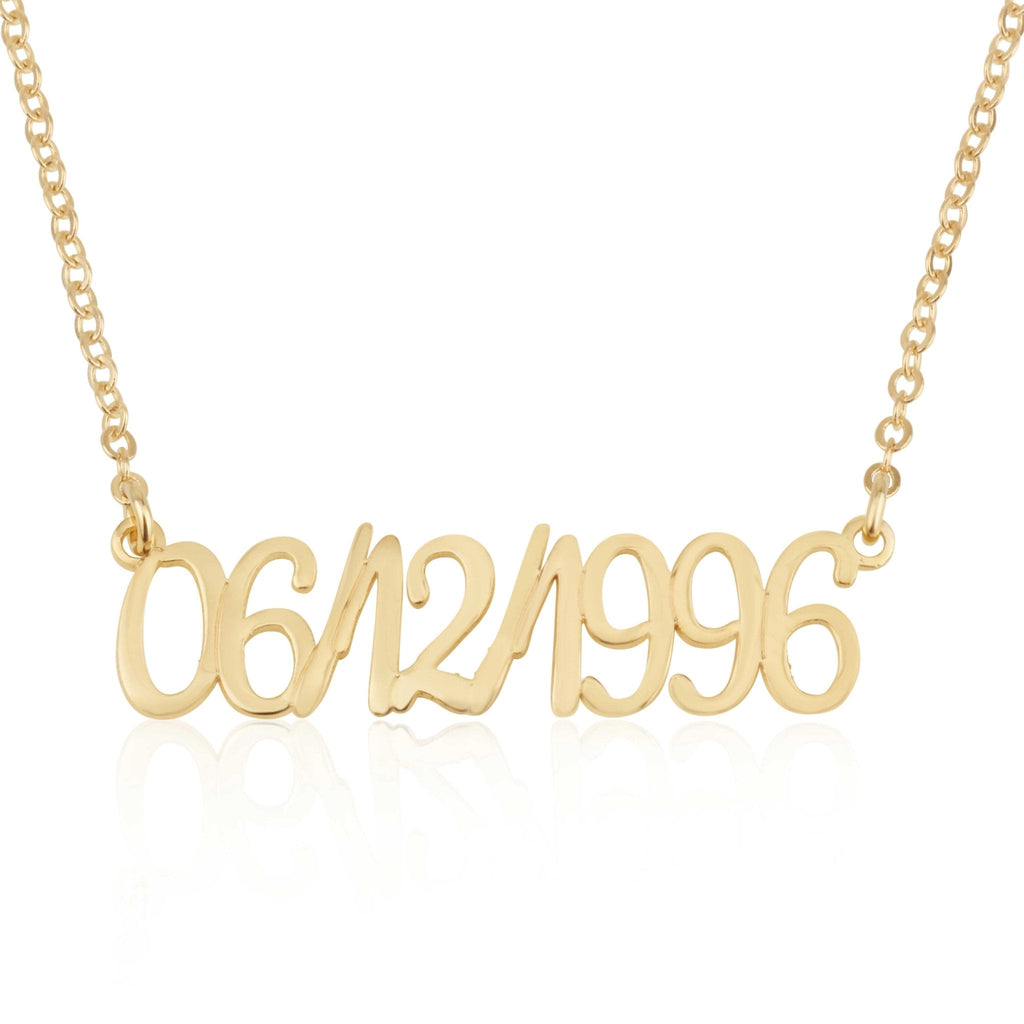 Personalized Date Necklace La Vie Bien Personalized Date Necklace