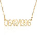 Personalized Date Necklace La Vie Bien Personalized Date Necklace