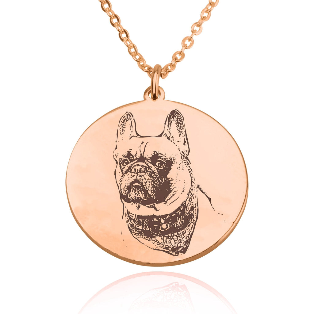 Personalized Dog Photo Engraved Necklace La Vie Bien Personalized Dog Photo Engraved Necklace
