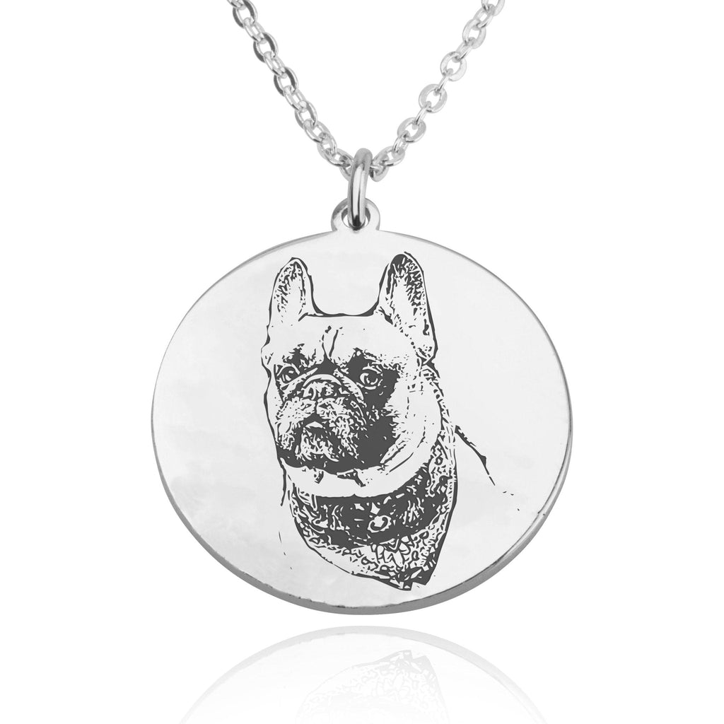 Personalized Dog Photo Engraved Necklace La Vie Bien Personalized Dog Photo Engraved Necklace