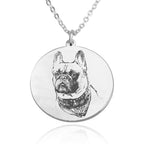 Personalized Dog Photo Engraved Necklace La Vie Bien Personalized Dog Photo Engraved Necklace