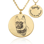 Personalized Dog Photo Engraved Necklace La Vie Bien Personalized Dog Photo Engraved Necklace