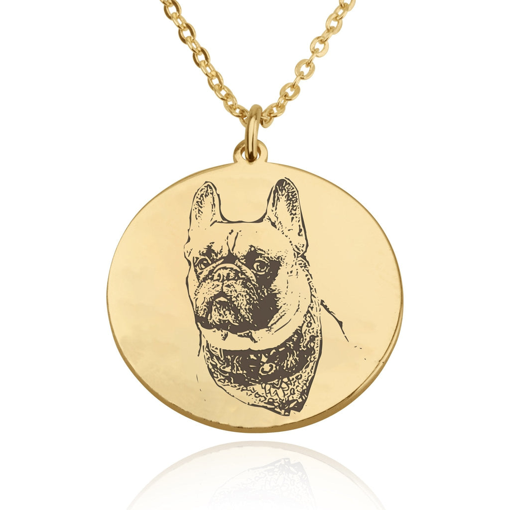 Personalized Dog Photo Engraved Necklace La Vie Bien Personalized Dog Photo Engraved Necklace