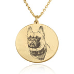 Personalized Dog Photo Engraved Necklace La Vie Bien Personalized Dog Photo Engraved Necklace