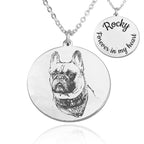 Personalized Dog Photo Engraved Necklace La Vie Bien Personalized Dog Photo Engraved Necklace