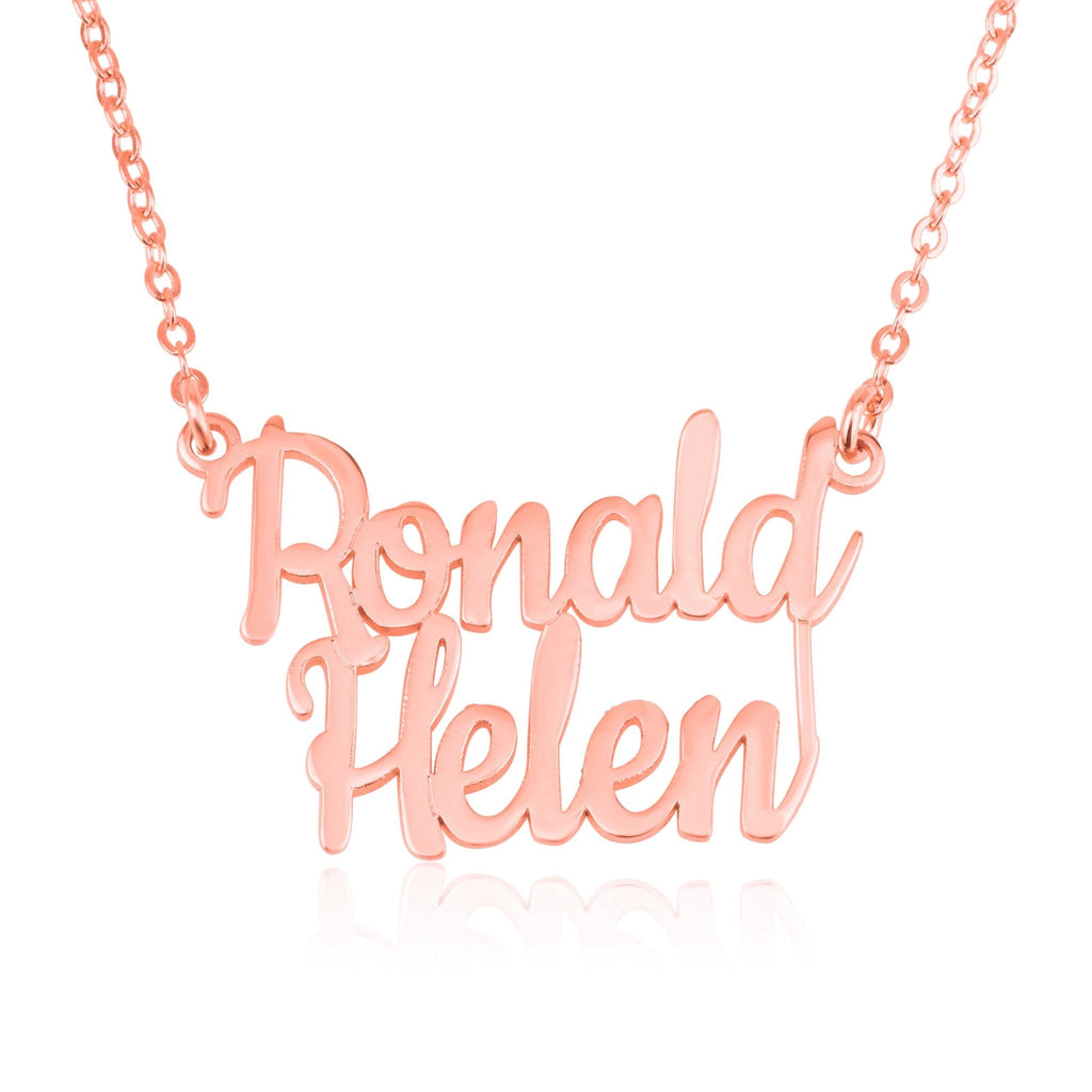 Personalized Double Name Necklace La Vie Bien Personalized Double Name Necklace